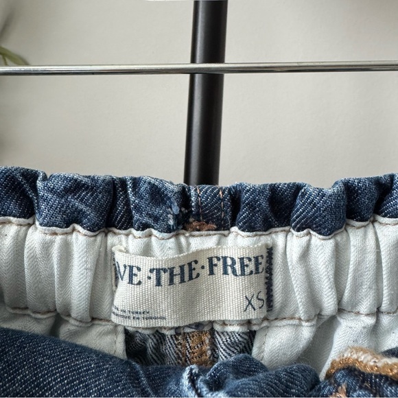 Free People We The Free Hazel Pull-On Drop-Waist Jeans XS - Picture 5 of 8